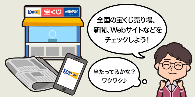 抽せん日は毎週金曜日！（年末年始を除く）