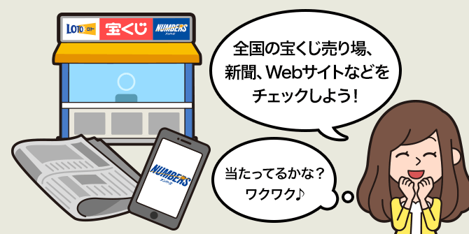 抽せん日は、毎週月曜日から金曜日（年末年始を除く）