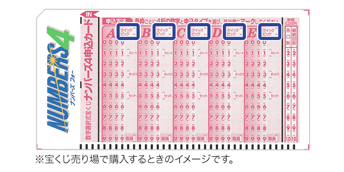 4 口 ナンバーズ ストレート 12