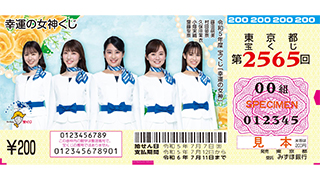 幸運の女神くじの券面