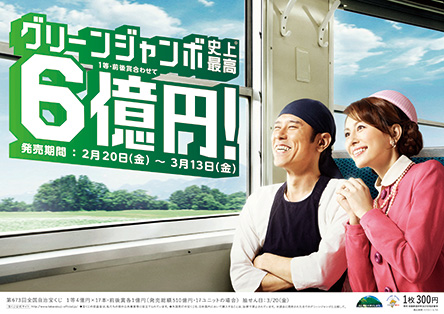 「グリーンジャンボ宝くじ」を20日（金）から全国で発売