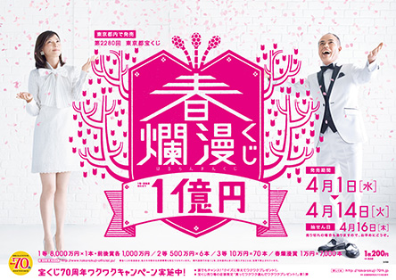 好評発売中！豪華賞金の｢春爛漫くじ｣