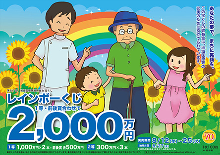 ｢レインボーくじ｣が今月3つ、全国で発売