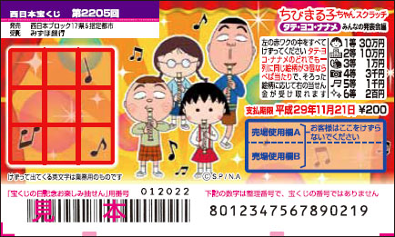 「ちびまる子ちゃんスクラッチ みんなの発表会編 タテ・ヨコ・ナナメ」