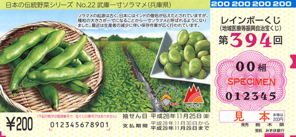 「第394回地域医療等振興自治宝くじ」