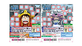 ワンピーススクラッチ ルフィ＆ロキ ラッキートライ12の画像