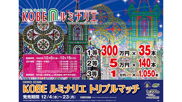 近畿ブロックは、「KOBE ルミナリエ トリプルマッチ」！