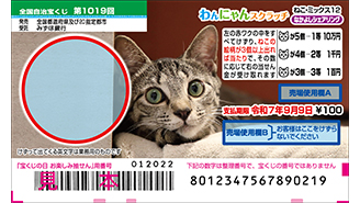 今月の「わんにゃんスクラッチ」はねこ・ミックス♪