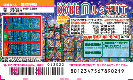  「KOBE ルミナリエ トリプルマッチ」（第2592回 近畿宝くじ）