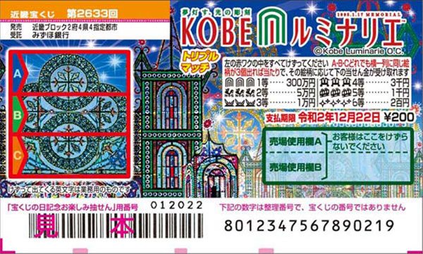 「KOBE ルミナリエ トリプルマッチ」（第2633回 近畿宝くじ）