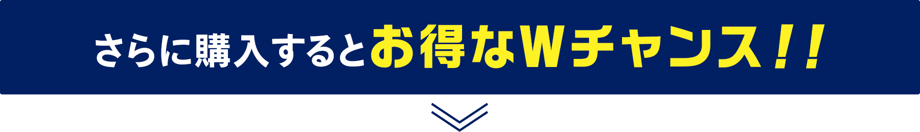 さらに購入するとお得なWチャンス!!