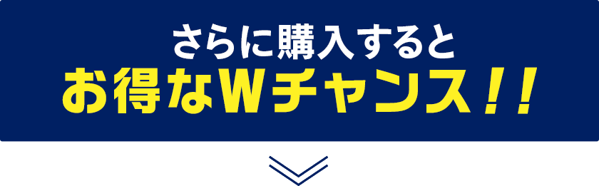さらに購入するとお得なWチャンス!!