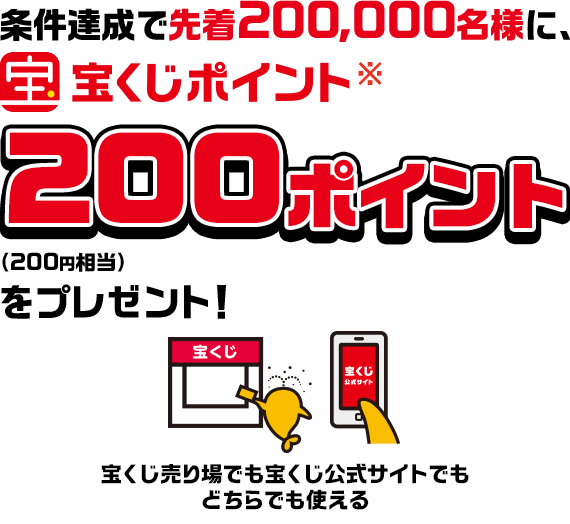 宝くじ売り場で宝くじ会員登録キャンペーン 宝くじ公式サイト