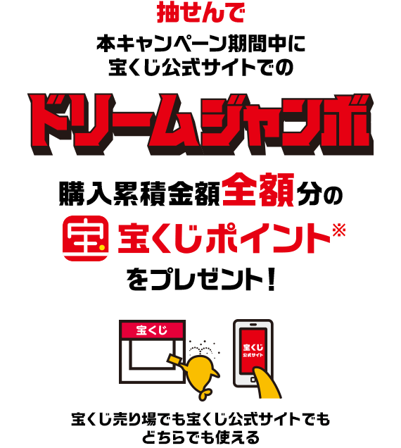 抽せんで1 000万ポイント山分けキャンペーン 宝くじ公式サイト