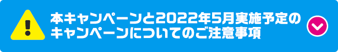 本キャンペーンと2022年5月実施予定のキャンペーンについてのご注意事項
