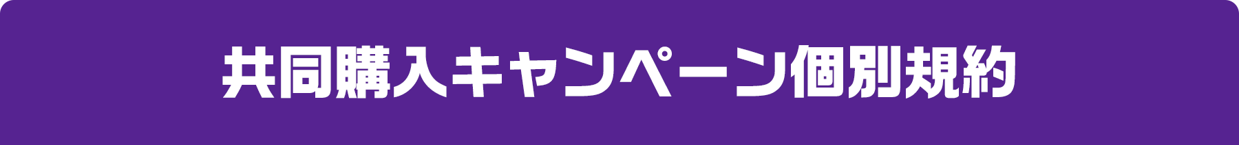 共同購入キャンペーン個別規約