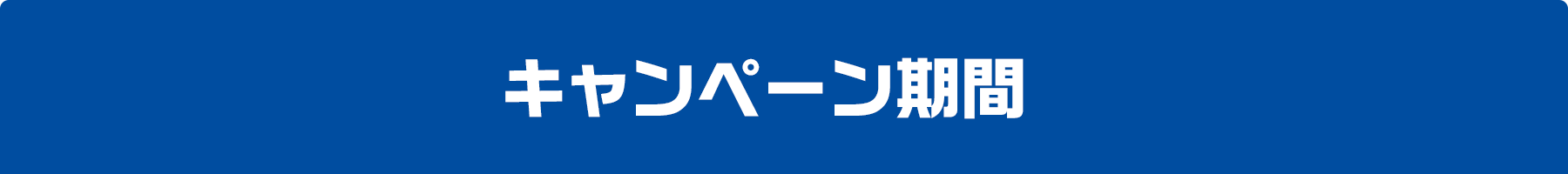 キャンペーン期間