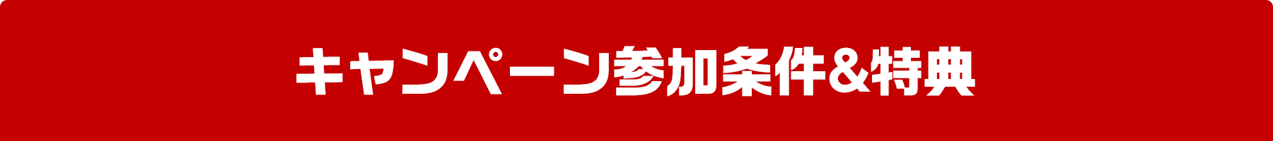 キャンペーン参加条件&特典