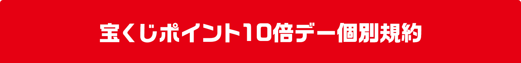 宝くじポイント10倍デー個別規約