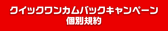 クイックワンカムバックキャンペーン個別規約