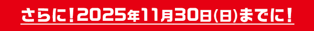 さらに!2025年11月30日(日)までに!