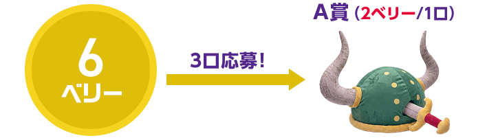 6ベリー 3口応募!A賞(2ベリー/1口)