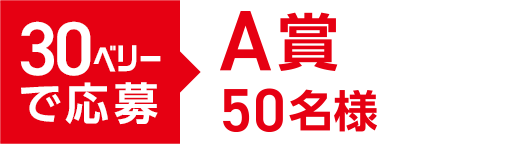 30ベリーで応募 A賞50名様