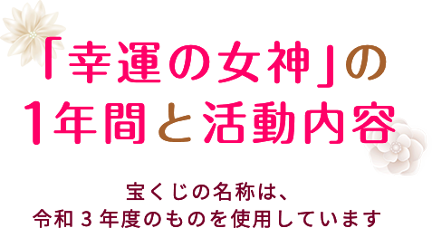 「幸運の女神」の1年間と活動内容