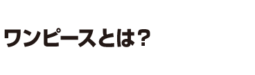 ワンピースとは？